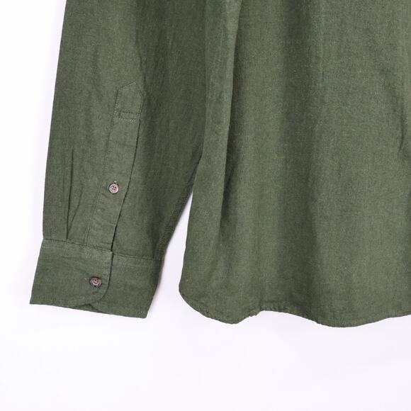 J.Crew Factory Men's Classic Brushed Twill Button Down Shirt Olive Green L NWT - Picture 7 of 8